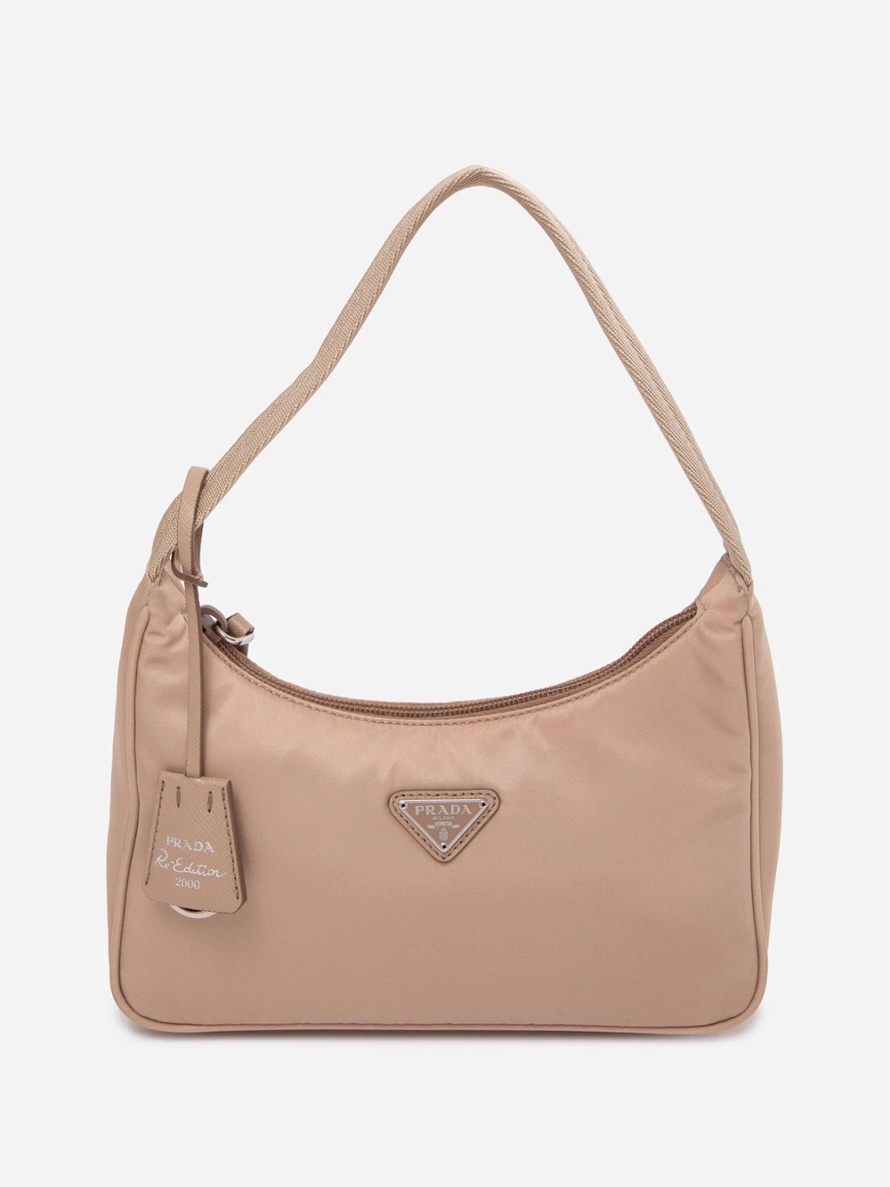 Prada Beige Nylon Re-Edition 2000 Shoulder Bag